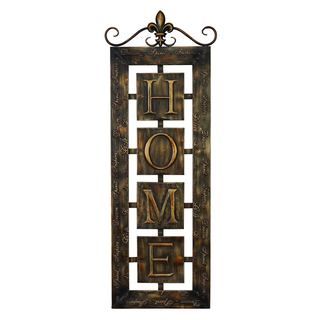 Home Metal Wall Plaque