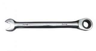 Jonard ASW R716 Chrome Vanadium Steel Ratcheting Speed Wrench, gloss finish, 7/16" Opening Size, 6 1/2" long Open End Wrenches