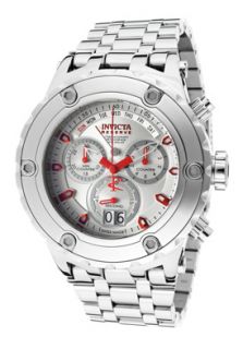 Invicta 11869  Watches,Mens Subaqua/Reserve Chronograph Silver Dial Stainless Steel, Chronograph Invicta Quartz Watches