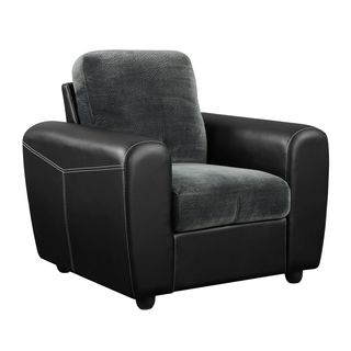 Champion Grey/ Black Microfiber Chair