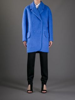 Carven Boxy Double Breasted Coat   Voo Store