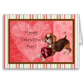 Beagle Valentine's Day Card   Blank Inside