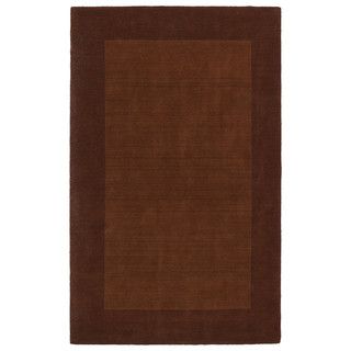 Borders Hand tufted Copper Wool Rug (50 X 79)