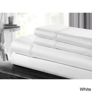 Chic Chic Home 500 Thread Count Cotton 4 piece Sheet Set White Size King