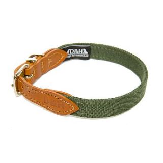 plain cotton webbing collar by dogs & horses