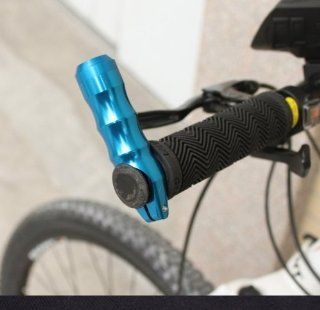 Smatree Light Weight CNC Aluminum 22.2mm Bicycle Handle Bar End Grip Blue  Bike Grips And Accessories  Sports & Outdoors