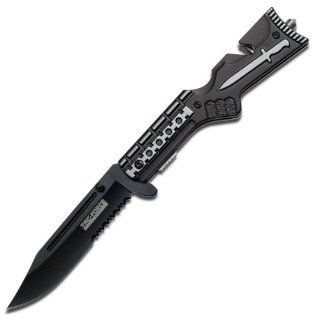 Tac Force TF 709BK Tactical Assisted Opening Folding Knife 4.5 Inch Closed  Tactical Folding Knives  Sports & Outdoors