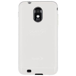 Amzer Silicone Skin Jelly Case for Samsung Epic 4G Touch SPH D710   1 Pack   Transparent White Cell Phones & Accessories