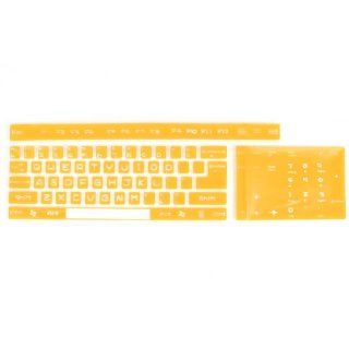 Silicone Orange Yellow Full size Desktop Keyboard Film 45cm x 13.5cm Computers & Accessories