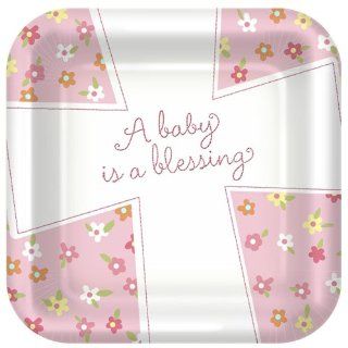 Blessed Baby Girl Lunch Plates 8ct Toys & Games
