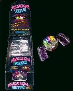 Flashing Teeth LED Blinking Mouthpiece, 12 units in a retail display box Toys & Games