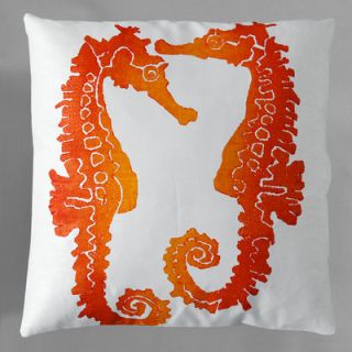 Dermond Peterson Seahorse Pillow SEAXX35000 Color Clementine