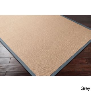 Surya Carpet, Inc. Hand woven Eco Natural Fiber Jute Cotton Bordered Casual Area Rug (8 X 10) Gray Size 8 x 10