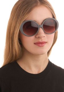 Jackie Oval Sunglasses in Grey  Mod Retro Vintage Sunglasses