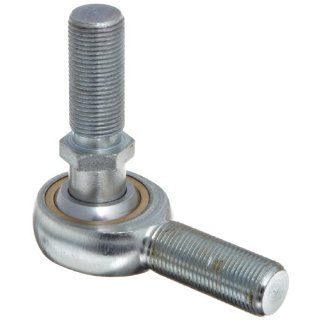Sealmaster TM 3Y Rod End Bearing With Y Stud, Three Piece, Commercial, Non Relubricatable, Right Hand Male to Right Hand Male Shank, #10 32 Shank Thread Size, 5/8" Overall Head Width, 0.719" Thread Length