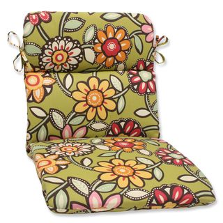 Pillow Perfect Outdoor Wilder Kiwi Rounded Corners Chair Cushion