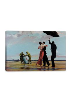 Dancing Butler On Toxic Beach Crude Oil (Canvas) by iCanvasART