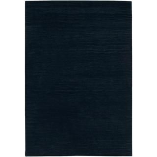 Vinyasa Halcyon Ebony Textured Wool Rug (8 X 116)