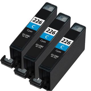 Canon Cli226 Cyan Compatible Inkjet Cartridge (remanufactured) (pack Of 3)
