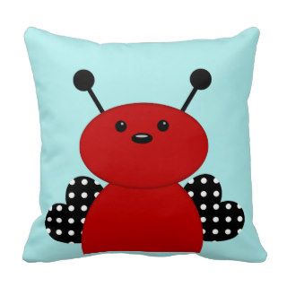 Ladybug Throw Pillow