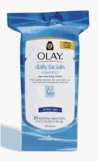 Olay Daily Facial Express Wet Cleansing Cloths 30 Count Beauty