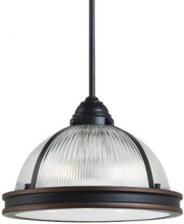 Sea Gull Lighting 65061BLE 715 Autumn Bronze Finished Pendant with Prismatic Glass Shades   Lampshades  
