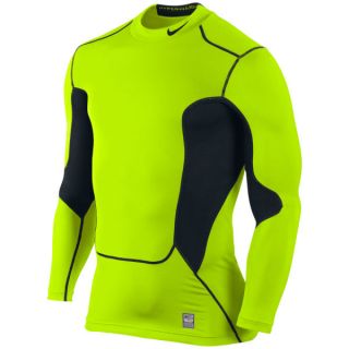 Nike Mens Hyper Warm DF Max Shield Compression Mock   Volt/Black      Clothing