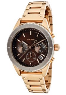 DKNY NY8520  Watches,Womens Chronograph Brown Dial Rose Gold Tone IP Stainless Steel, Chronograph DKNY Quartz Watches