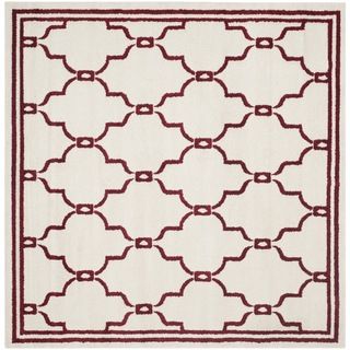Safavieh Amherst Ivory/ Red Rug (7 Square)