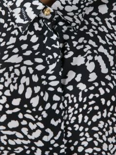 Versace Leopard Print Blouse
