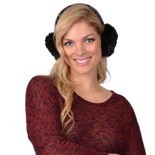 Calvin Klein Womens Two tone Earmuffs With Speakers
