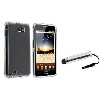 eForCity Clear Crystal Hard plastic Case + Silver Stylus Pen compatible with Samsung? Galaxy Note LTE SGH i717 / Galaxy Note N7000 Cell Phones & Accessories
