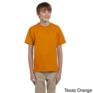 Gildan Gildan Youth Ultra Cotton 6 ounce T shirt Orange Size L (14 16)