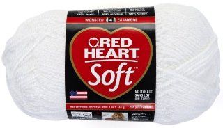 Red Heart E728.4600 Soft Yarn, White