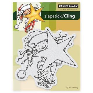 Penny Black Cling Rubber Stamp 4 X5.25 Sheet   Little Elf Kit