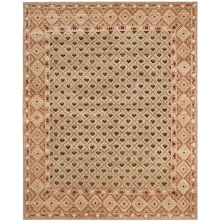 Safavieh Hand knotted Marrakech Beige/ Red Wool Rug (6 X 9)