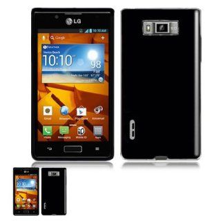 LG Venice LG730 Black TPU Crystal Skin Case Cell Phones & Accessories