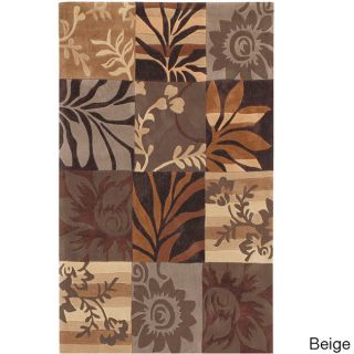 Surya Carpet, Inc Hand tufted Solano Transitional Floral Area Rug (8 X 10) Gray Size 8 x 10