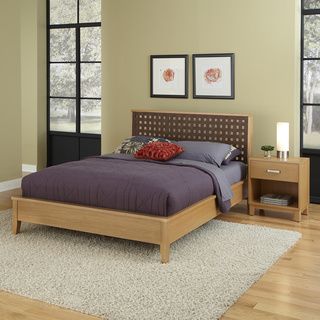 Home Styles Rave King Bed And Night Stand Set Oak Size King