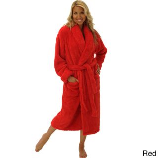 Del Rossa Womens Shawl Collar Fluffy Fleece Robe
