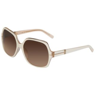 Karl Lagerfeld Womens Oversized Classic Arm Detail Sunglasses   White/Rose      Womens Accessories