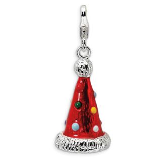 Amore La Vita™ Red Party Hat Charm in Sterling Silver   Zales