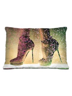 Neon Catwalk Pillow by Fluorescent Palace