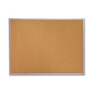 Quartet S733 Quartet Cork Bulletin Board, 36 x 24, Aluminum Frame, One Board per Order 