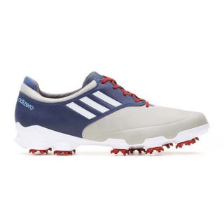 Adidas Adidas Mens Adizero Tour Light Grey/ White/ Uniform Blue Golf Shoes Blue Size 10