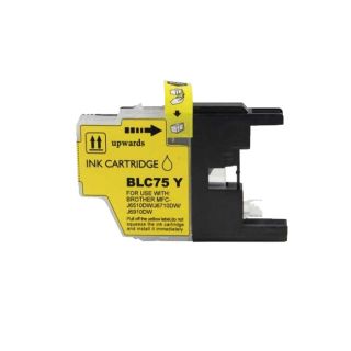 Brother Lc75 Yellow Compatible Ink Cartridge (remanufactured)