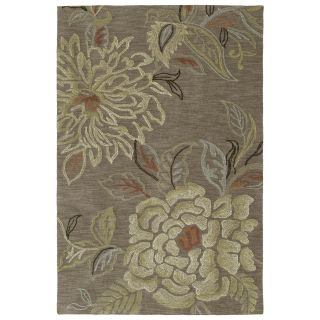 Copia Light Brown Floral Rug (9 X 12)