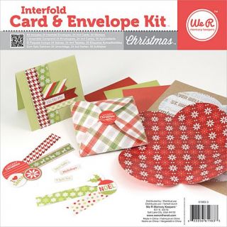 We R Interfold Card and Envelope Pads   Christmas