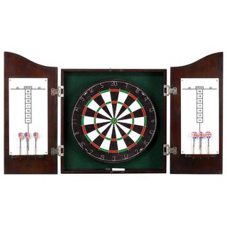 Hathaway Centerpoint Solid Wood Dartboard And Cabinet Set