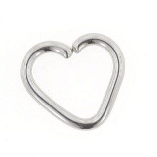 Stainless Steel Continuous Heart Shaped Ring 16g 5/16" Inc. LeRoi Jewelry